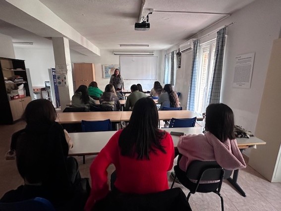 Visita del alumnado a la Asociación Socio Cultural Aurelio de León