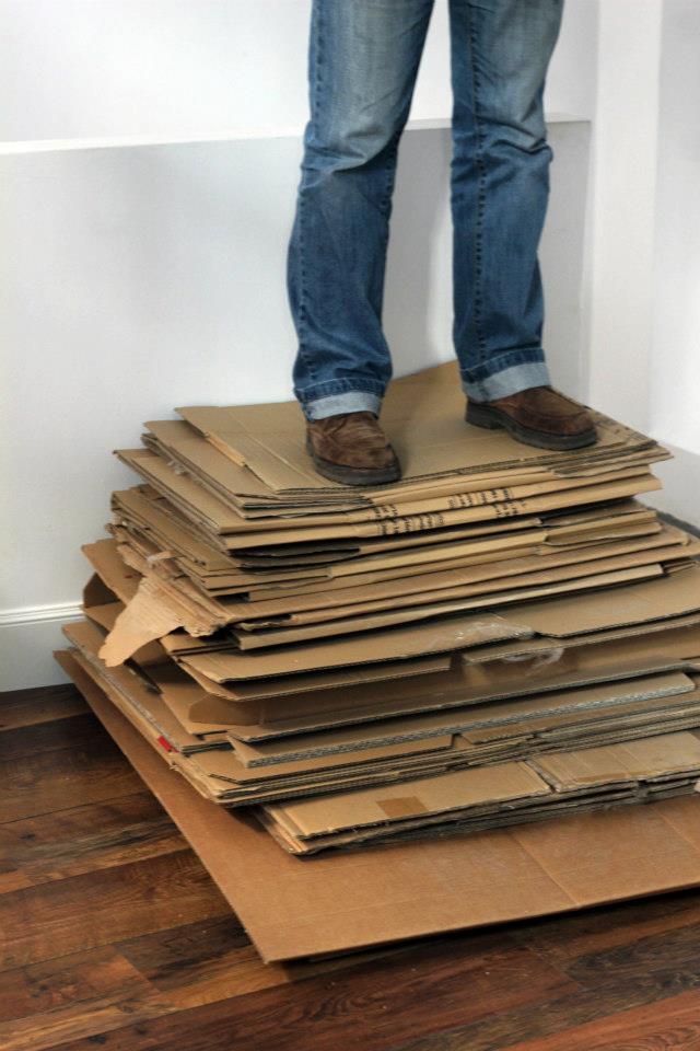 Artista sobre cartón