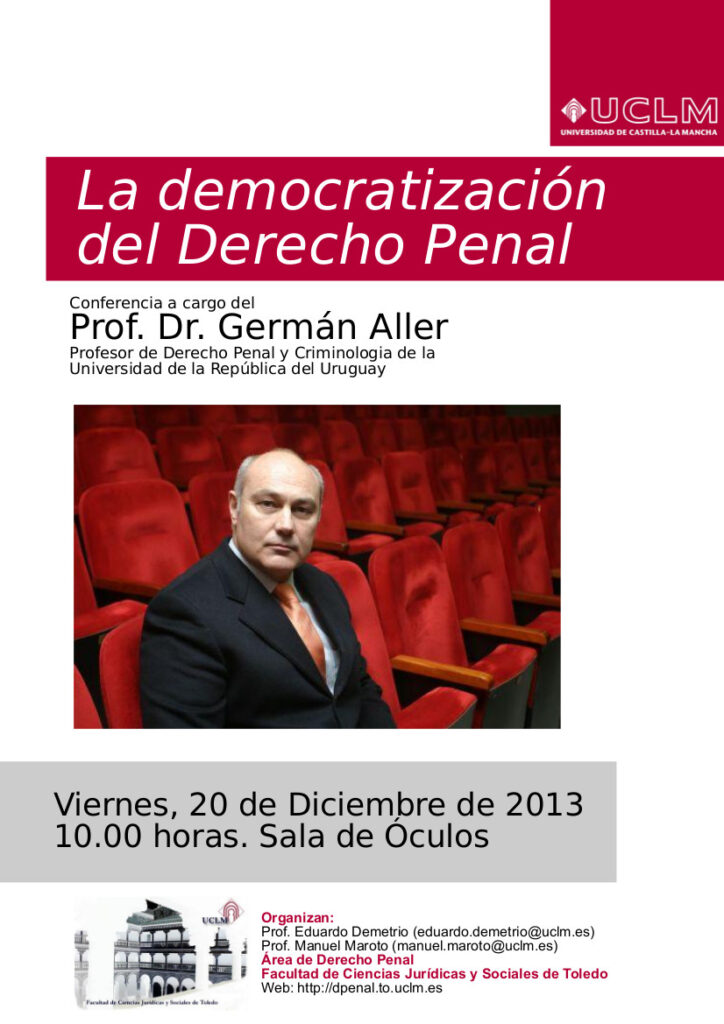 Conferencia del Prof. Germán Aller: "La democratización del Derecho Penal"