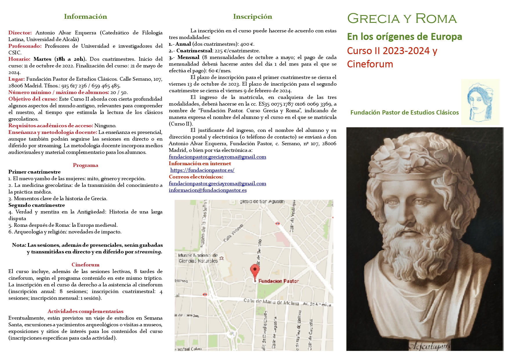 Curso Grecia y Roma: en los orígenes del mundo