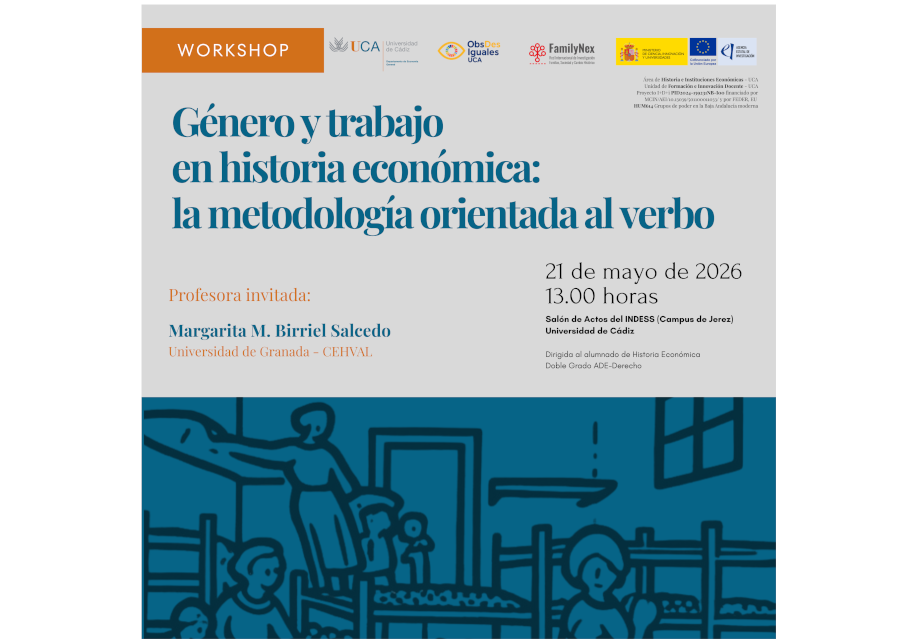 Workshop GÉNERO Y TRABAJO EN HISTORIA ECONÓMICA: LA METODOLOGÍA ORIENTADA AL VERBO