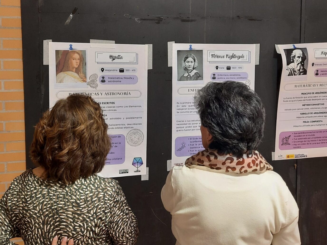 Exposición de mujeres científicas y matemáticas en Menasalbas