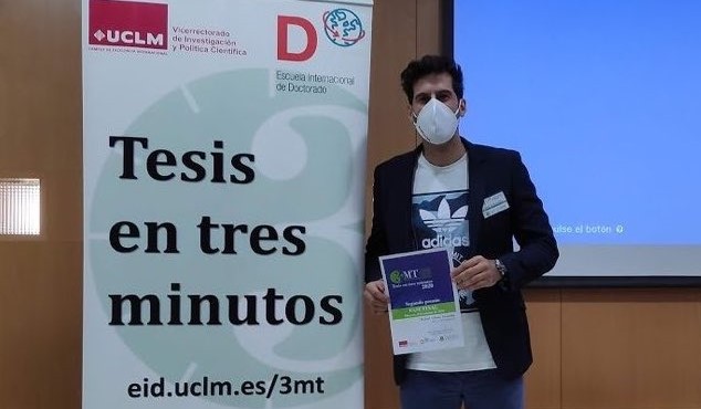 Rafael Villena, estudiante de doctorado de LabinTic, Segundo en el concurso Tesis en Tres minutos de la UCLM