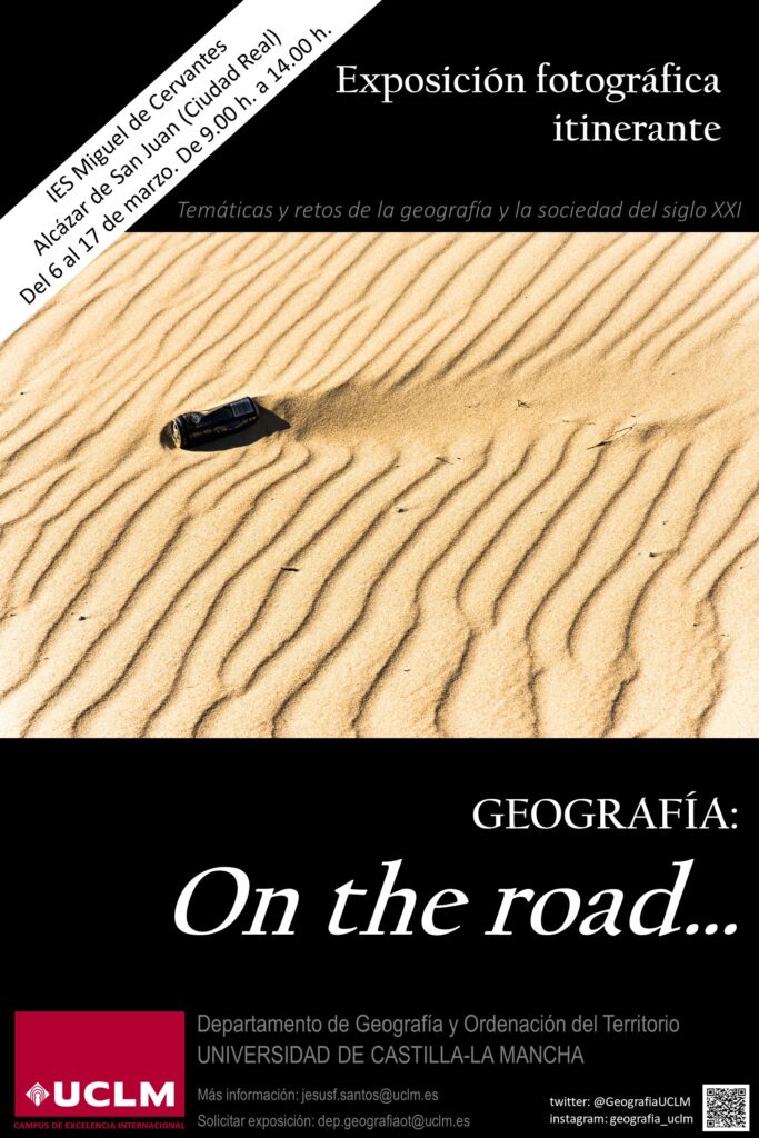 Foto de la portada de la exposición "Geografía: on the road"